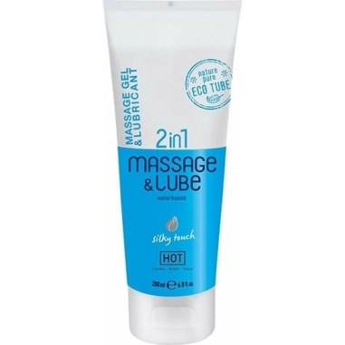Gel de Massagem e Lubrificante 2Em1 À Base de Água Silky Touch Hot - 200ml - PR2010359924