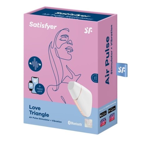 Estimulador Love Triangle com App Satisfyer Branco #8 - PR2010357722