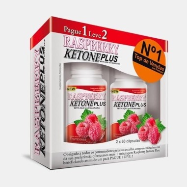 Raspberry Ketone Plus 60 + 60 Cápsulas - PR2010375060