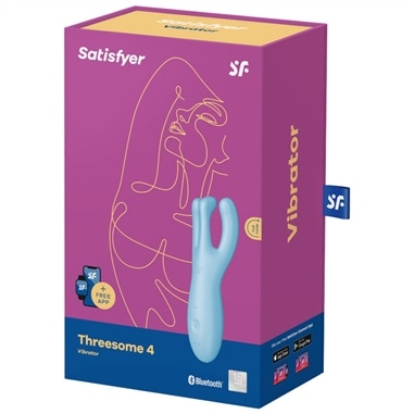 Vibrador Threesome 4 com App Satisfyer Azul #2 - PR2010373591
