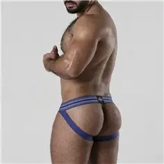 Jockstrap Backroom Bottomless Locker Gear Azul - 46 3XL - PR2010380301