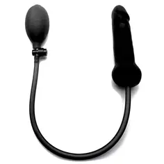 Dildo Insuflável Dong de Silicone Ouch! Preto - Preto - PR2010324510