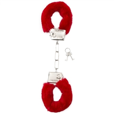 Algemas com Peluche Furry Handcuffs Vermelhas - Vermelho - PR2010328655
