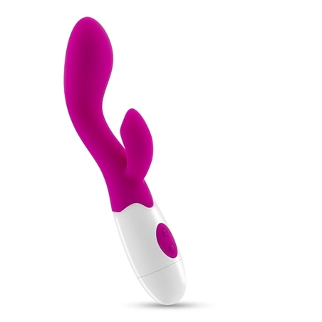 Vibrador com Estimulador de Clitóris Cherie e Lubrificante À Base de Água Incluído Crushious - PR2010372527