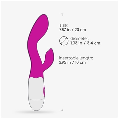 Vibrador com Estimulador de Clitóris Cherie e Lubrificante À Base de Água Incluído Crushious #10 - PR2010372527