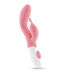Vibrador com Estimulador de Clitóris Gummie Rosa e Lubrificante À Base de Água Incluído Crushious - PR2010372690 2