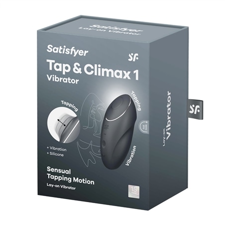 Estimulador Tap & Climax 1 Cinza Satisfyer - PR2010380656