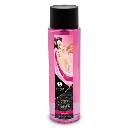 Gel de Banho e Duche Beijável Shunga Cereja Gelada - 370ml - PR2010380960